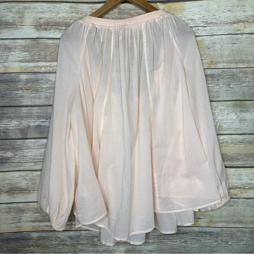 Spell and The Gypsy Collective Peach Honey Long Sleeve Boho Tassel Blouse XL - Picture 5 of 12